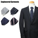 【最大1000円OFFクーポン配布中】 ENGINEERED GARMENTS エンジニアド ガーメンツ ネクタイ メンズ ストライプ ドット NECK TIE ネイビー 19SH006 ブランド