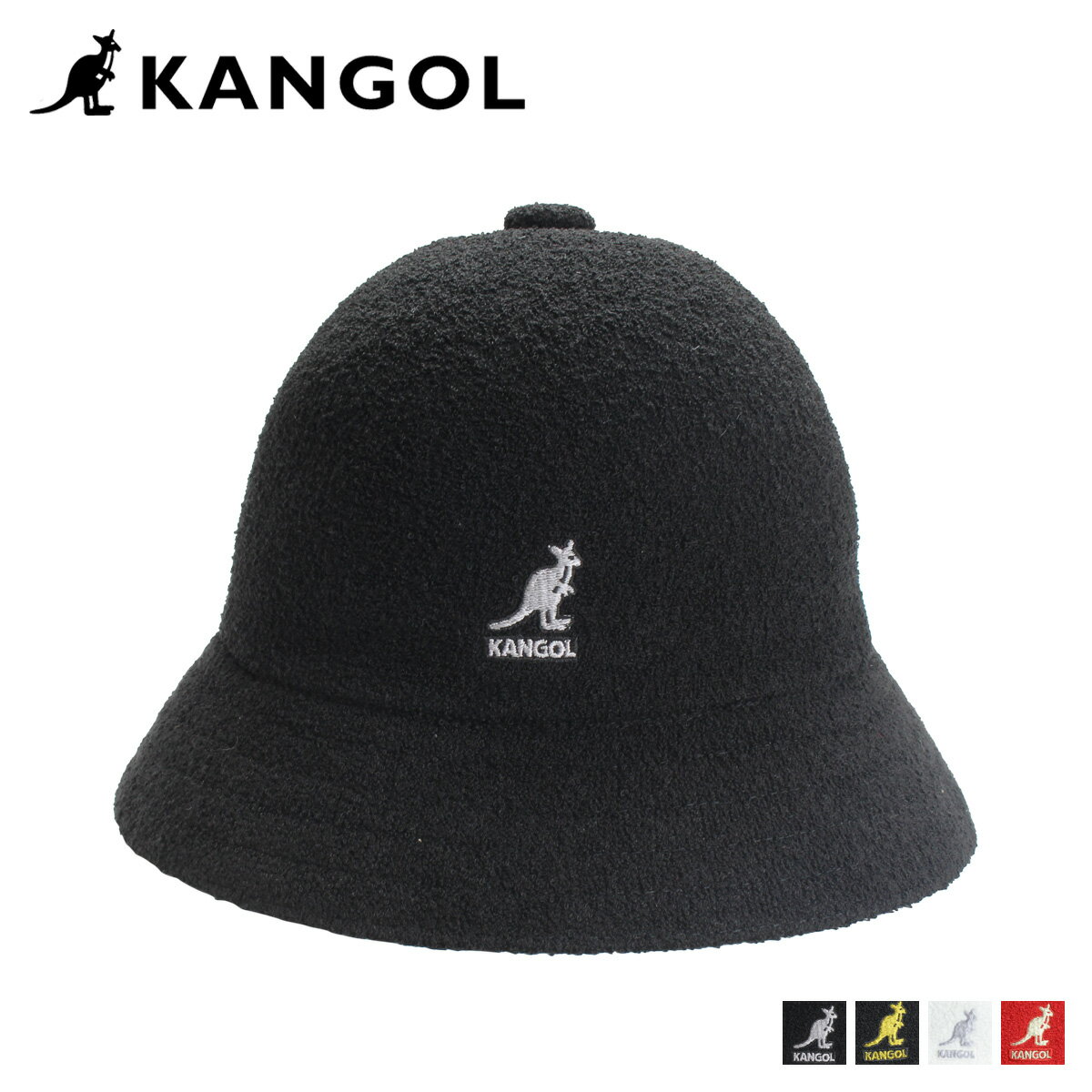 ں1000OFFݥ KANGOL 󥴡 ϥå å ˹ Хåȥϥå  ǥ BERMUDA CASUAL ֥å ۥ磻 å   195169015