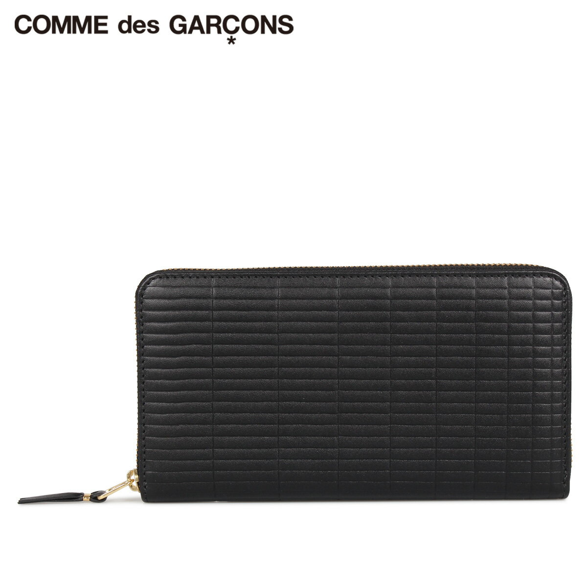 【最大1000円OFFクーポン】 COMME des GARCONS コムデギャルソン 財布 長財布 メンズ レディース ラウンドファスナー 本革 BRICK WALLET ブラック 黒 SA0111BK