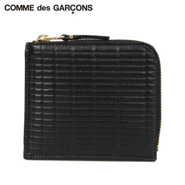 【最大1000円OFFクーポン】 COMME des GARCONS コムデギャルソン 財布 ミニ財布 メンズ レディース L字ファスナー 本革 BRICK WALLET ブラック 黒 SA3100BK