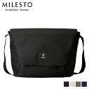  MILESTO ミレスト バッグ ショルダーバッグ メッセンジャーバッグ メンズ レディース MESSENGER BAG L ブラック ホワイト グレー ネイビー 黒 白 MLS464 母の日