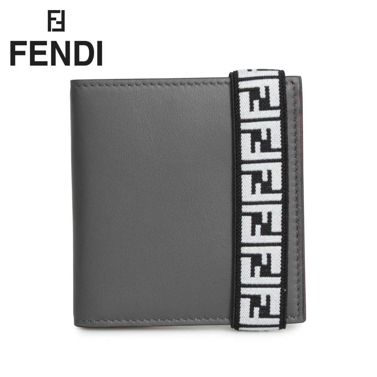 フェンディ 財布（メンズ） FENDI フェンディ 財布 二つ折り メンズ BI-FOLD WALLET グレー 7M0277 A8VC