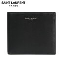 SAINT LAURENT PARIS サンローラン パリ 財布 二つ折り メンズ EAST WEST WALLET ブラック 黒 3963070U90N