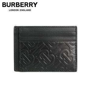 BURBERRY バーバリー カードケース 名刺入れ 定期入れ メンズ MONOGRAM BERNIE CARD HOLDER ブラック 黒 8017647