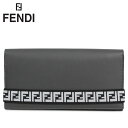 フェンディ 財布（レディース） FENDI フェンディ 財布 長財布 メンズ レディース BRANDED CONTINENTAL WALLET グレー 7M0268 A8VC