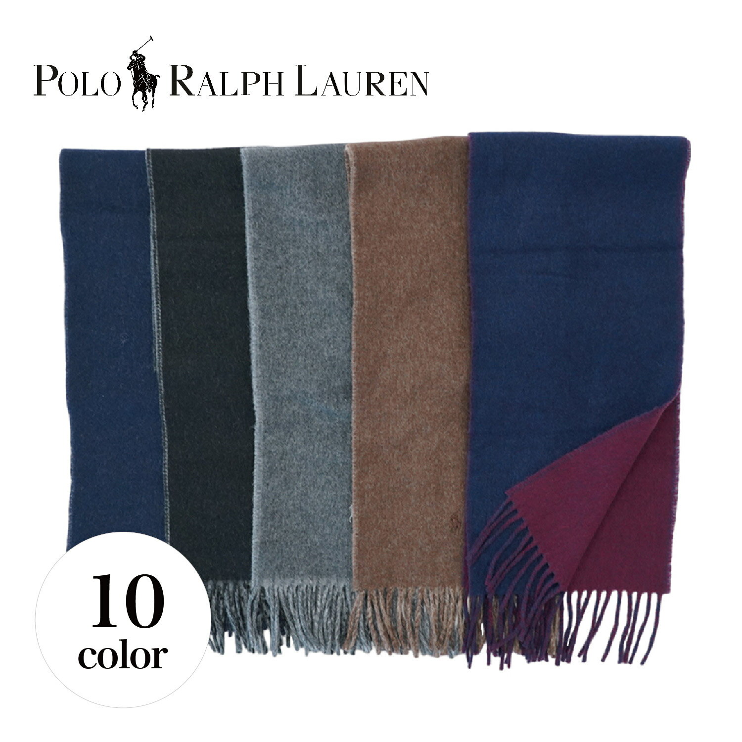 yő1000~OFFN[|zzz POLO RALPH LAUREN | t[ }t[ Y fB[X E[ o[Vu CLASSIC REVERSIBLE SCARF PC0455