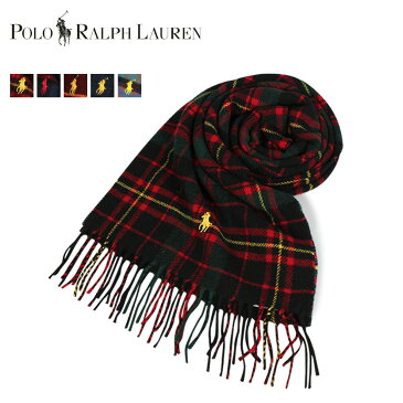 POLO RALPH LAUREN ポロ ラルフローレン マフラー メンズ レディース ウール チェック CLASSIC WOOL TARTAN SCARF ブラック ネイビー レッド グリーン 黒 PC0458