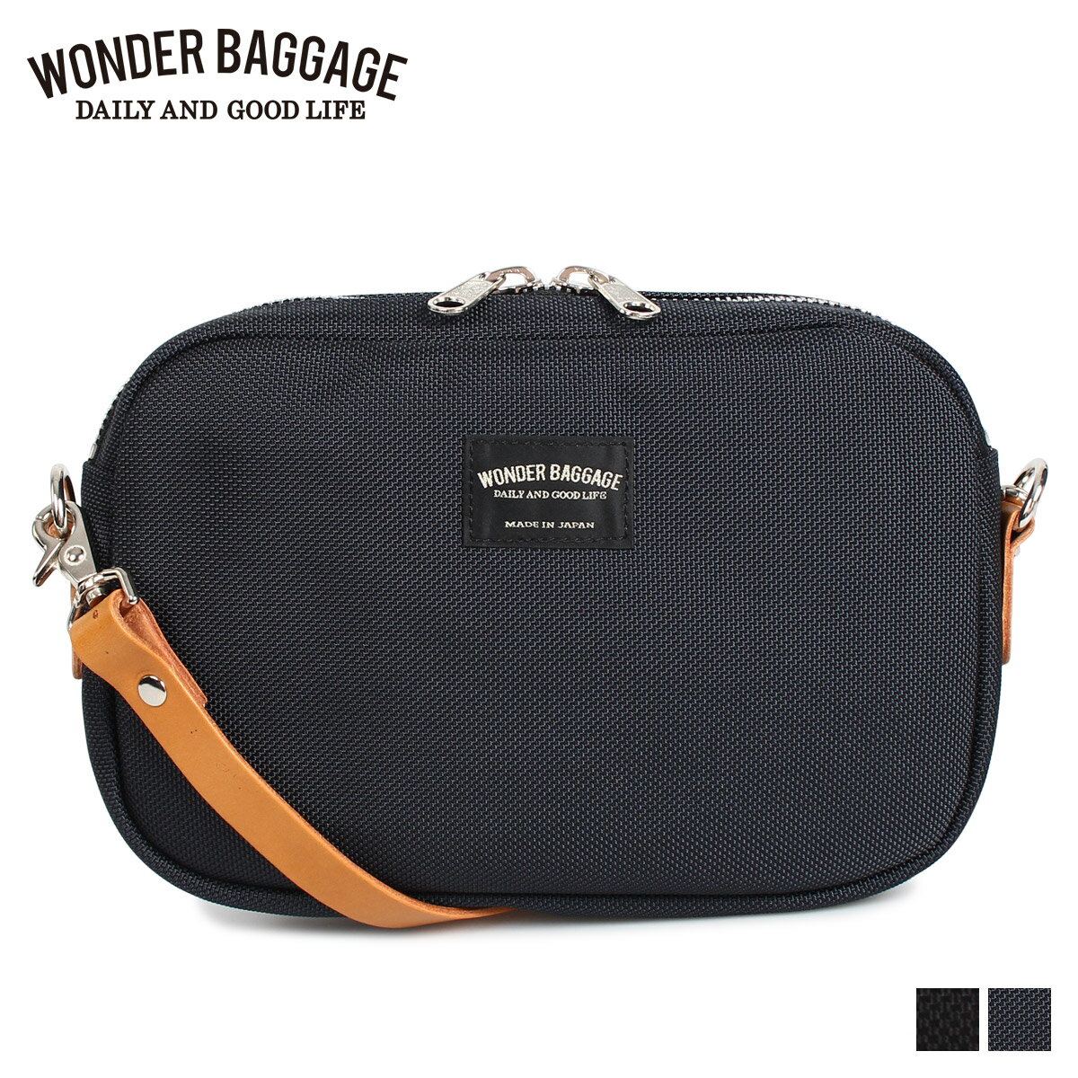  WONDER BAGGAGE ワンダーバゲージ バッグ ショルダーバッグ メンズ GOODMANS SHOULDER S ブラック ネイビー 黒 WB-G-006