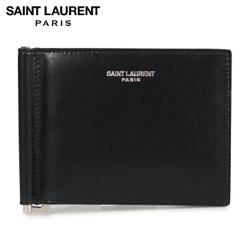 SAINT LAURENT PARIS サンローラン パリ 財布 二つ折り マネークリップ メンズ BILL CLIP WALLET ブラック 黒 3780050U90N