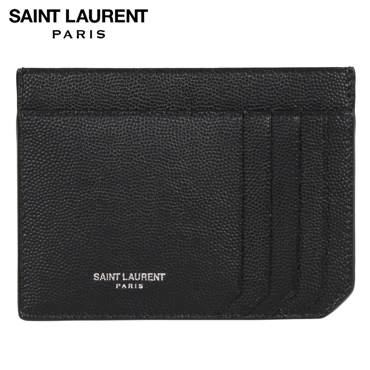 サンローラン パスケース メンズ SAINT LAURENT PARIS サンローラン パリ パスケース カードケース ID 定期入れ メンズ LOGO CARDHOLDER ブラック 黒 607914BTY0N