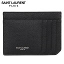  SAINT LAURENT PARIS サンローラン パリ パスケース カードケース ID 定期入れ メンズ LOGO CARDHOLDER ブラック 黒 607914BTY0N