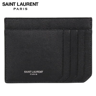 【最大1000円OFFクーポン配布中】 SAINT LAURENT PARIS サンローラン パリ パスケース カードケース ID 定期入れ メンズ LOGO CARDHOLDER ブラック 黒 607914BTY0N