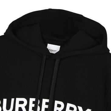 【最大1000円OFFクーポン】 BURBERRY バーバリー パーカー スウェット プルオーバー メンズ LOGO PRINT COTTON HOODIE ブラック 黒 8009509