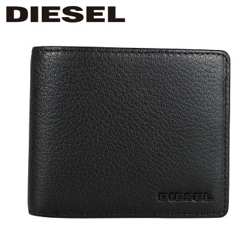 DIESEL ディーゼル 財布 二つ折り メンズ HIRESH S ブラック 黒 X06627-P0396