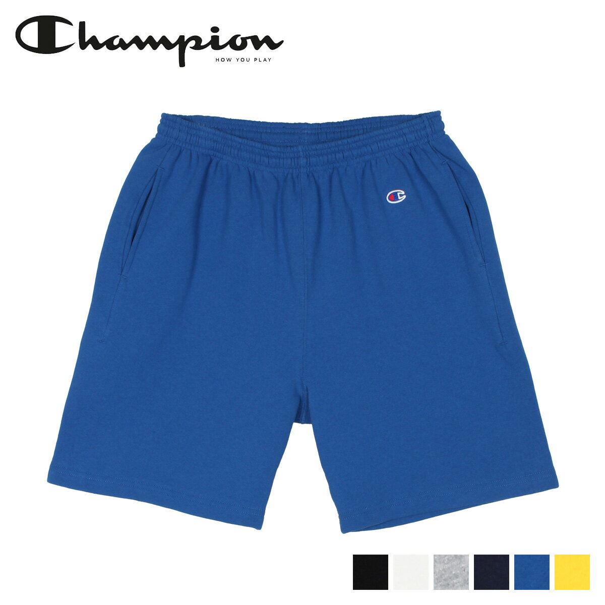 Champion ԥ å 硼ȥѥ ϡեѥ  SWEAT SHIRT PANT ֥å ۥ磻 졼 ͥӡ ֥롼    C5-R501