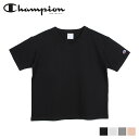 yő1000~OFFN[|zzz Champion `sI TVc  fB[X V NECK T-SHIRT ubN zCg O[ uE   CW-M323