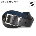 レザーベルト GIVENCHY ジバンシー ベルト レザーベルト メンズ 本革 レザー リバーシブル ブラック ブルー 黒 BK401K