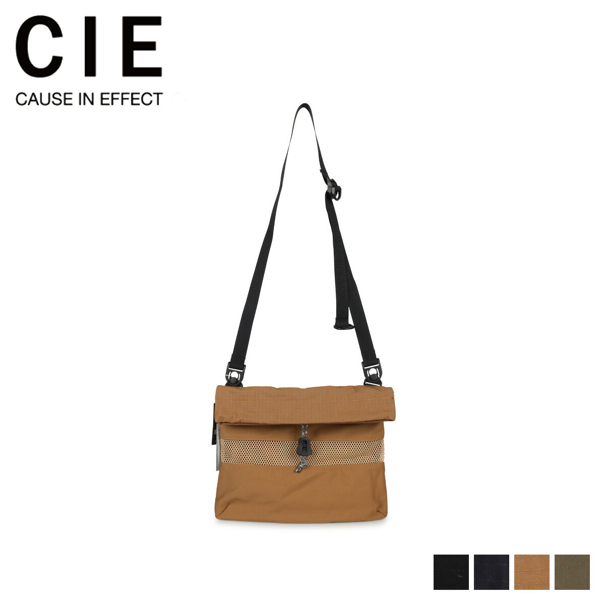 樂天商城 - 【特典付き】 シー CIE バッグ ショルダーバッグ メンズ レディース MESH MINI SHOULDER ブラック ネイビー ベージュ オリーブ 黒 011801