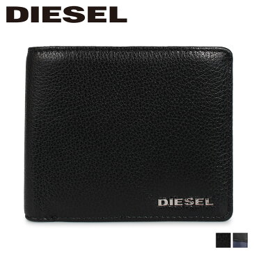 DIESEL ディーゼル 財布 二つ折り メンズ HIRESH S ブラック 黒 X06757-P3043