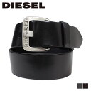 ディーゼル 革ベルト メンズ 【最大1000円OFFクーポン配布中】 DIESEL ディーゼル ベルト レザーベルト 本革 牛革 ロゴ入り カジュアル B STAR X03721 PR227 ブラック ダークブラウン メンズ