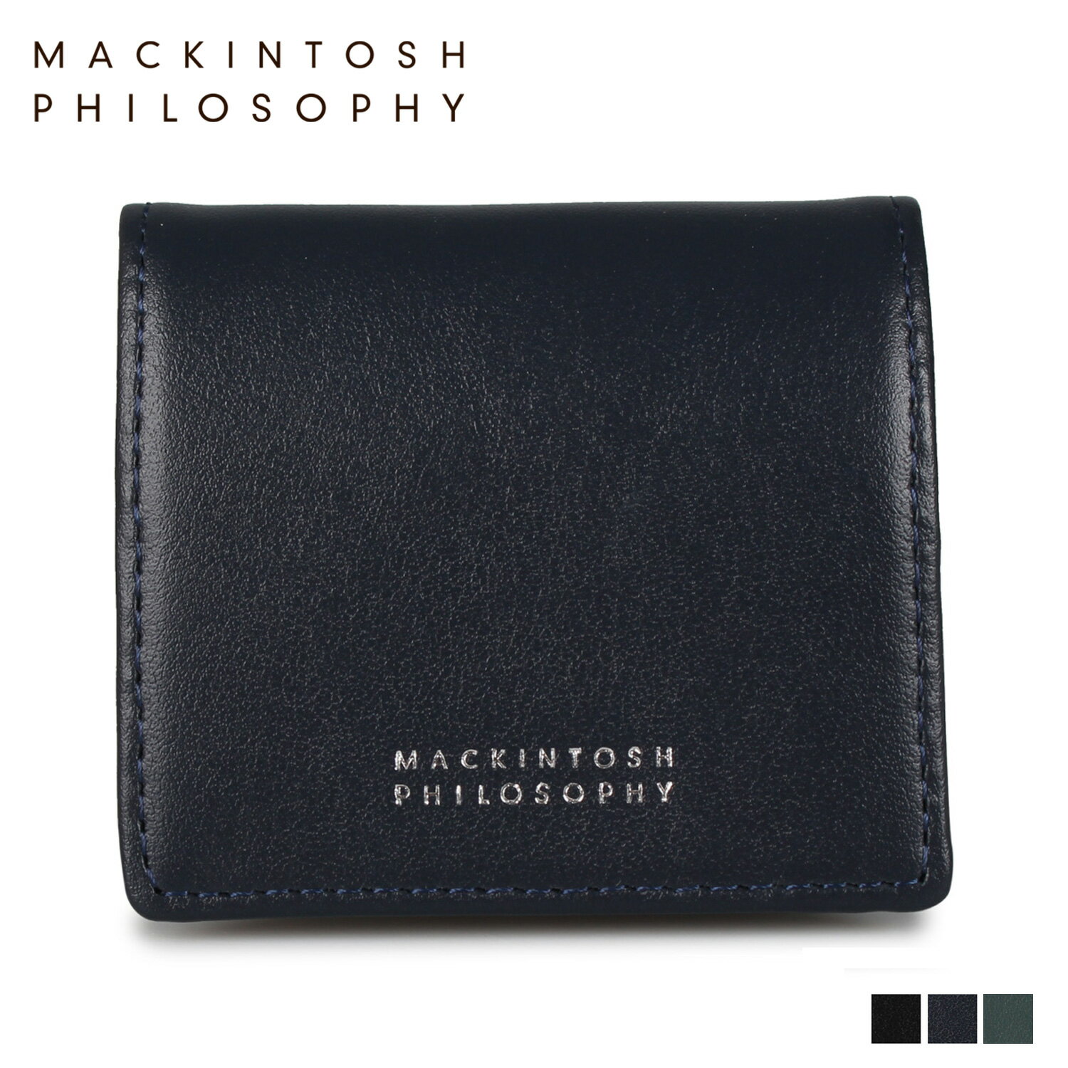 【最大1000円OFFクーポン配布中】 MACKINTOSH PHILOSOPHY マッキントッシュ フィロソフィー 財布 小銭入れ コインケース メンズ 本革 COIN PURSE ブラック ネイビー グリーン 黒 MAP-0050119