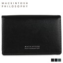 MACKINTOSH PHILOSOPHY マッキントッシュ フィロソフィー カードケース 名刺入れ 定期入れ メンズ 本革 CARD CASE ブラック ネイ...