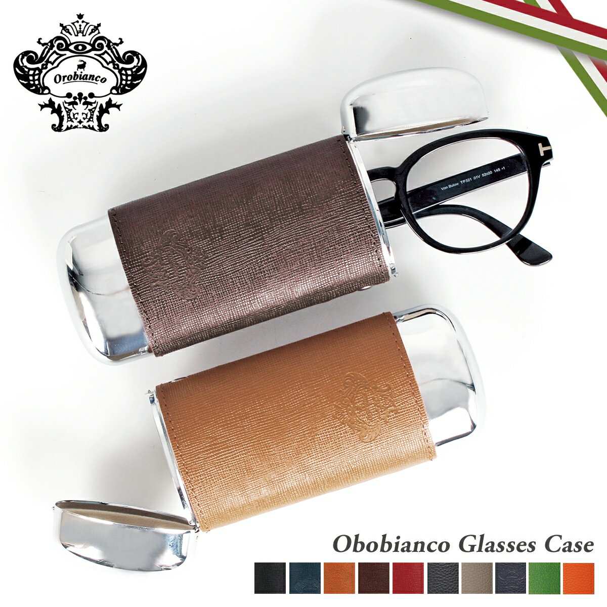 ں1000OFFݥ Orobianco ӥ ᥬͥ  󥰥饹  ǥ Ҹ GLASSES CASE ܳ ֥å 졼 ͥӡ ꡼   OBGC-007