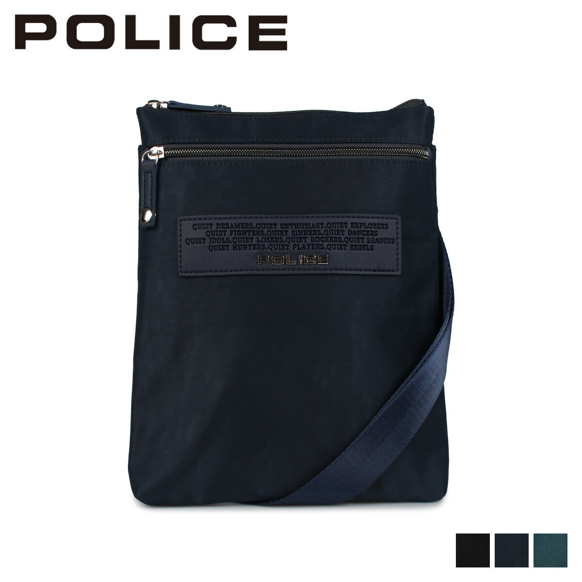 【最大1000円OFFクーポン発行中】 POLICE ポリス バッグ ショルダーバッグ メンズ レディース SHOULDER BAG ブラック ネイビー グリーン 黒 PA-64003