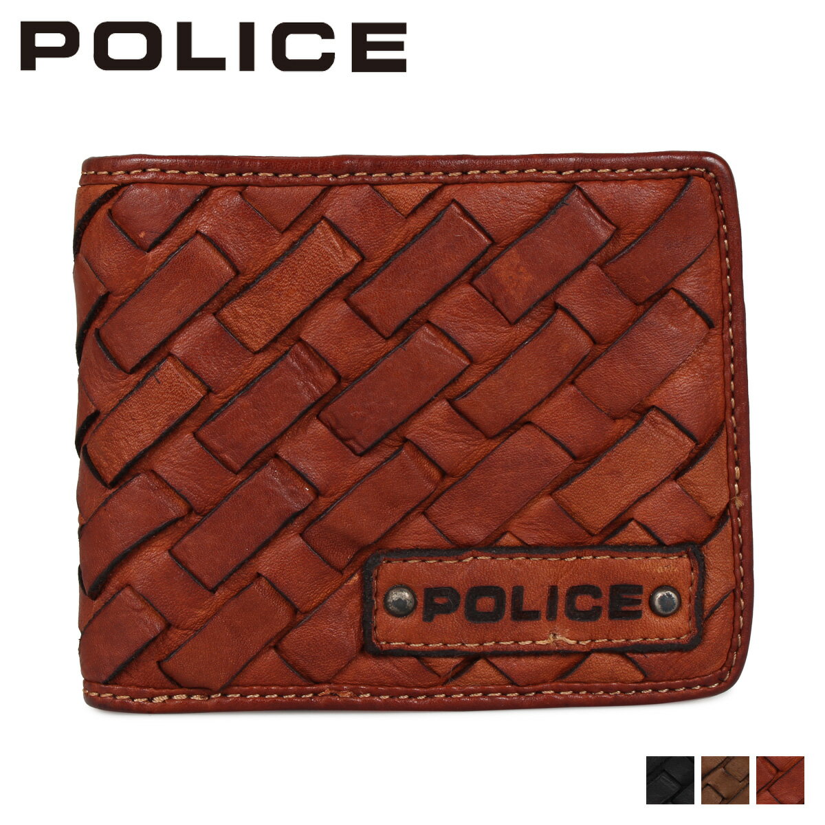 【最大1000円OFFクーポン配布中】 POLICE ポリス 財布 二つ折り メンズ メッシュ MESH WALLET ブラック ブラウン カーキ 黒 PA-70301