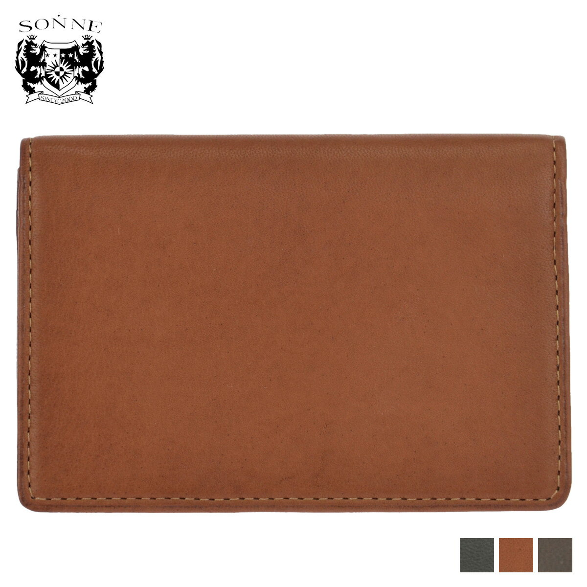 SONNE ゾンネ 名刺入れ カードケース メンズ SCHAF CARD HOLDER ブラック ブラウン 黒 SOS004A