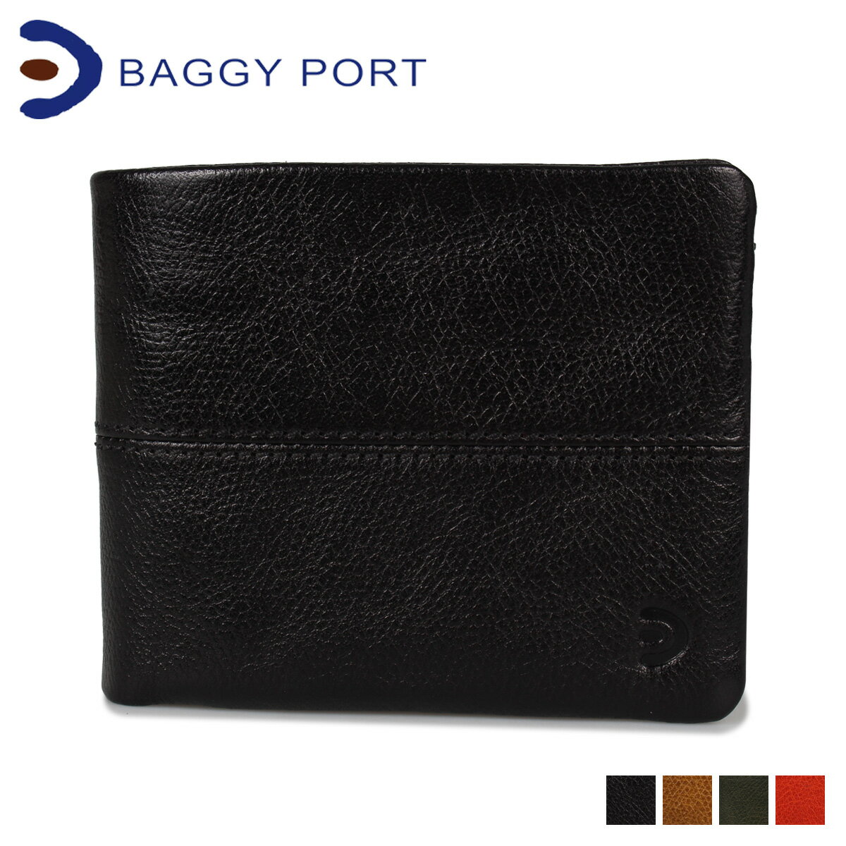 バギーポート BAGGY PORT 財布 二つ折り ブリタニア メンズ レディース L字ファスナー BRITANNIA WALLET ブラック キャメル グリーン オレンジ 黒 ZKM201