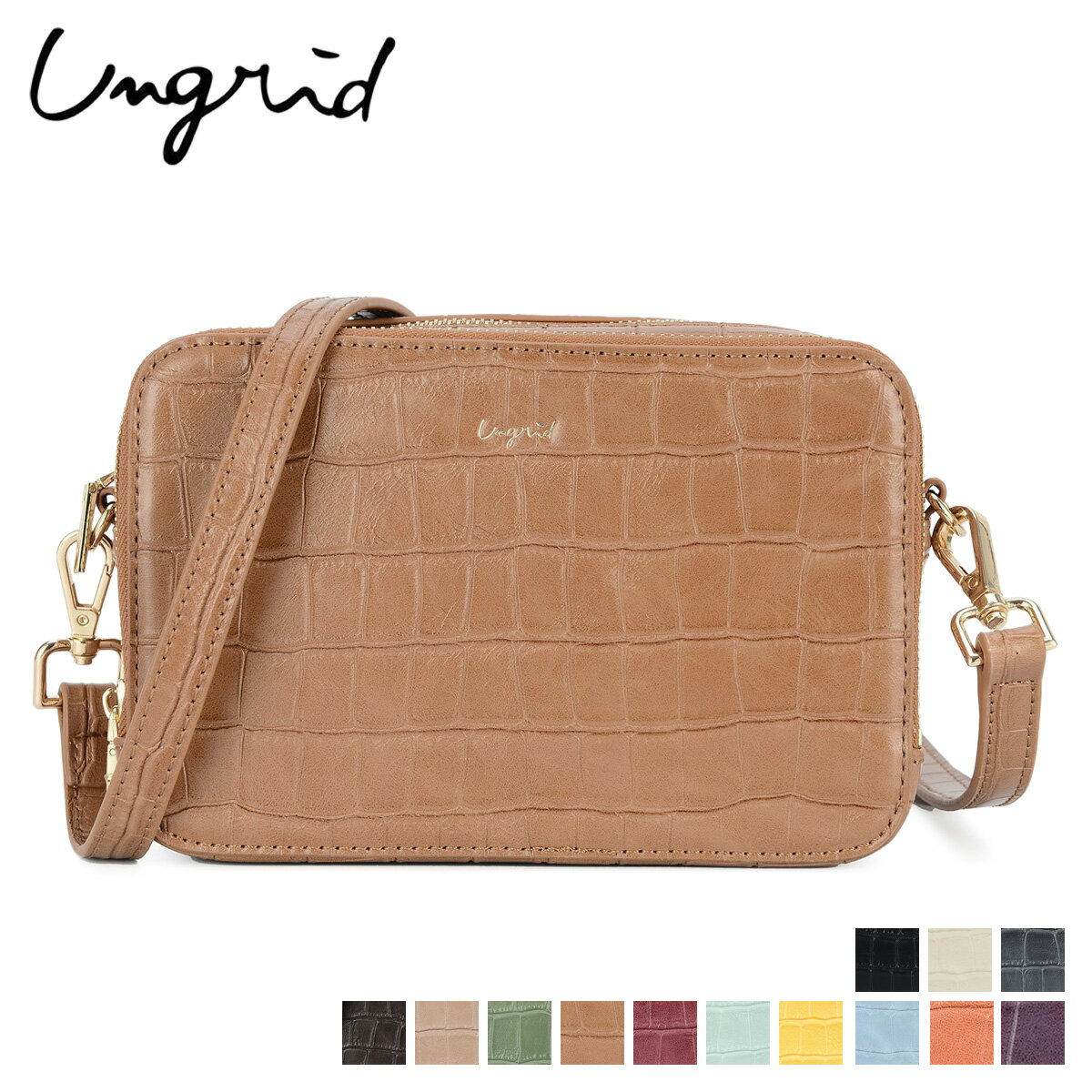 Ungrid 󥰥å Хå Хå ǥ SHOULDER BAG ֥å ܥ꡼ 졼 ֥饦 ١...