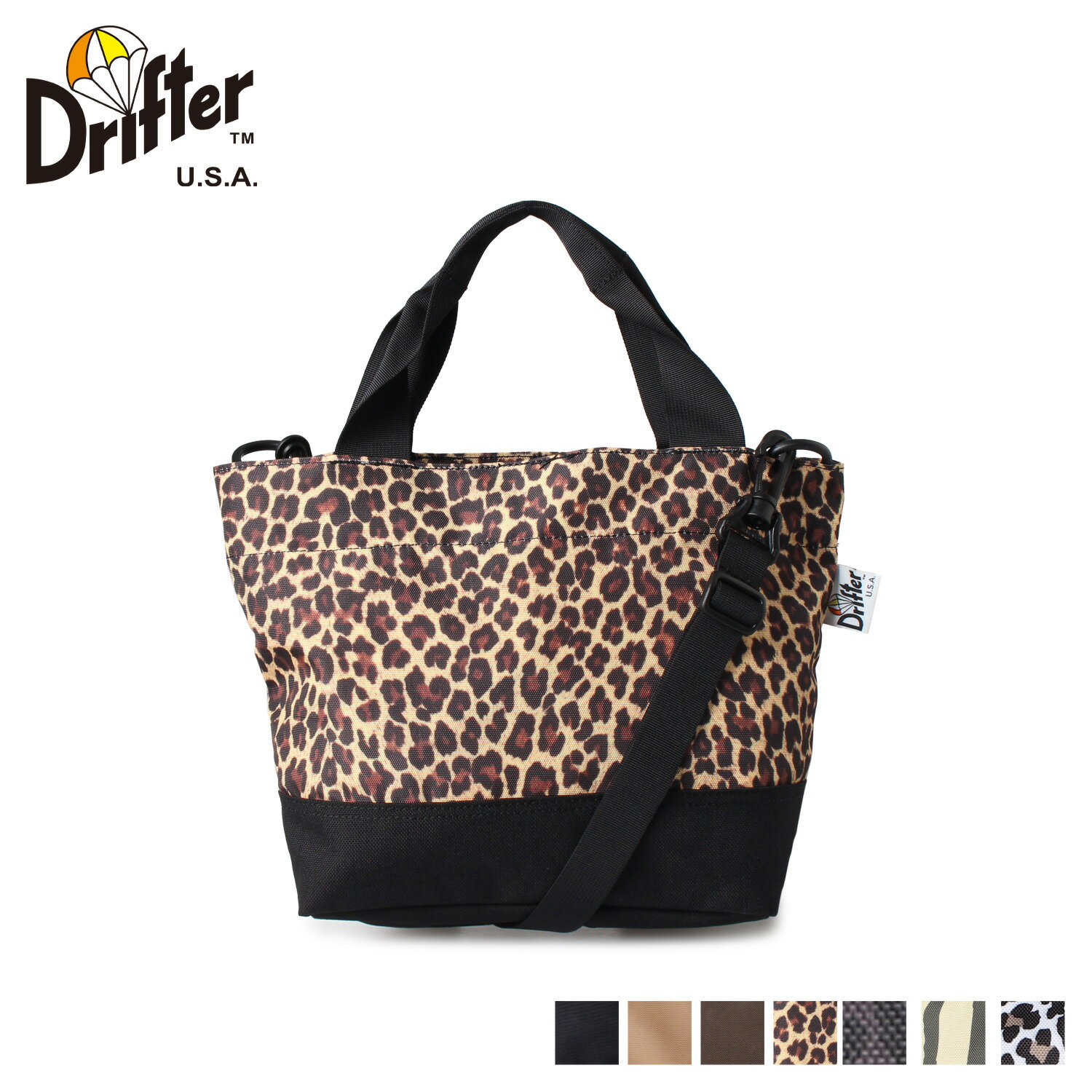 ドリフター Drifter バッグ トートバッグ ショルダー メンズ レディース 9L 2WAY DAILY TOTE ブラック ベージュ ブラウン レオパード ゼブラ 黒 DFV1620] 母の日のサムネイル
