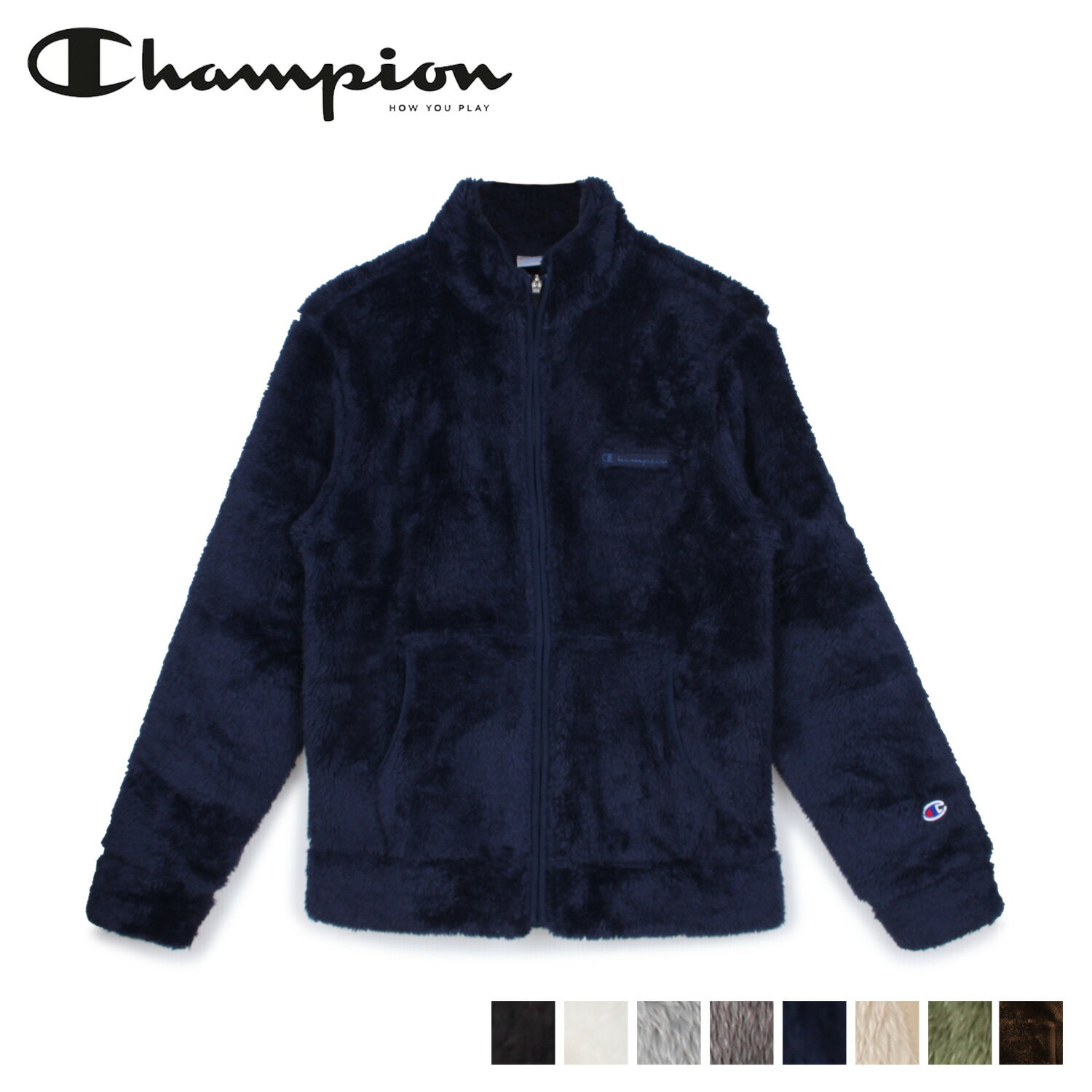 【最大1000円OFFクーポン】 Champion チャンピオン ジャケット フリースジャケット ジップアップ アウター メンズ 無地 FULL ZIP JACKET ブラック ホワイト グレー ネイビー ベージュ オリーブ 黒 白 C3-L616