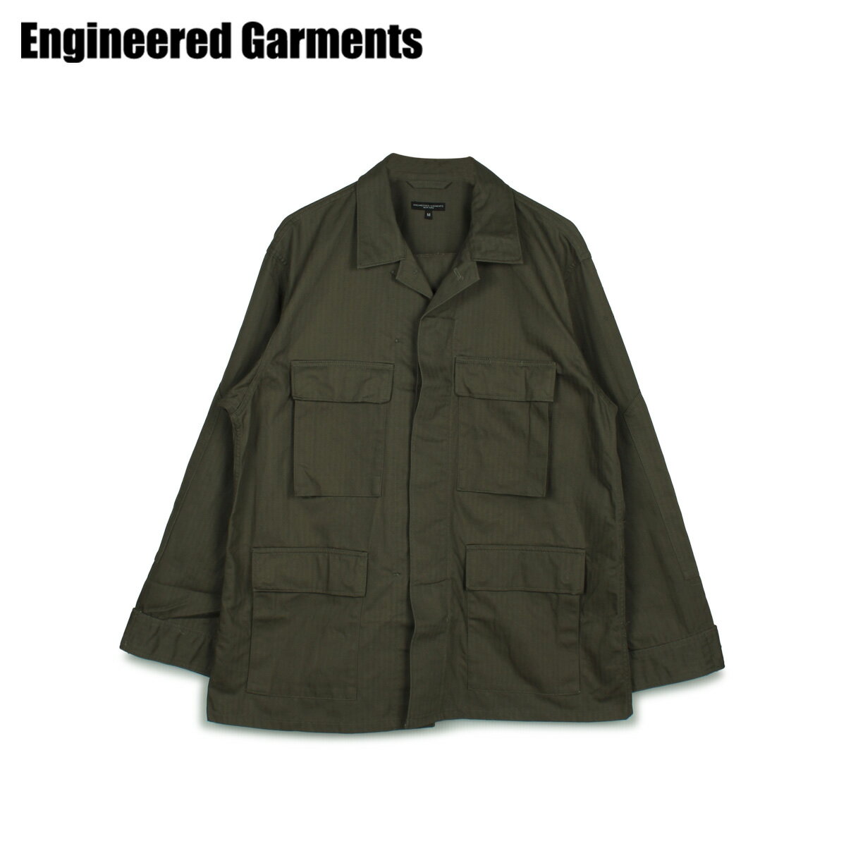 【最大1000円OFFクーポン配布中】 ENGINEERED GARMENTS エンジニアド ガーメンツ ジャケット アウター メンズ BDU JACKET-HERRINGBONE TWILL オリーブ 20F1D002のサムネイル