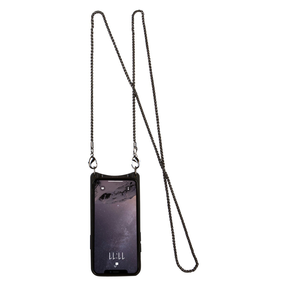 バンドリヤー BANDOLIER iPhone12 mini ケース スマホ 携帯 ショルダー アイフォン シーラ メンズ レディース SHEILA BLACK ブラック 黒 10SHBLKP