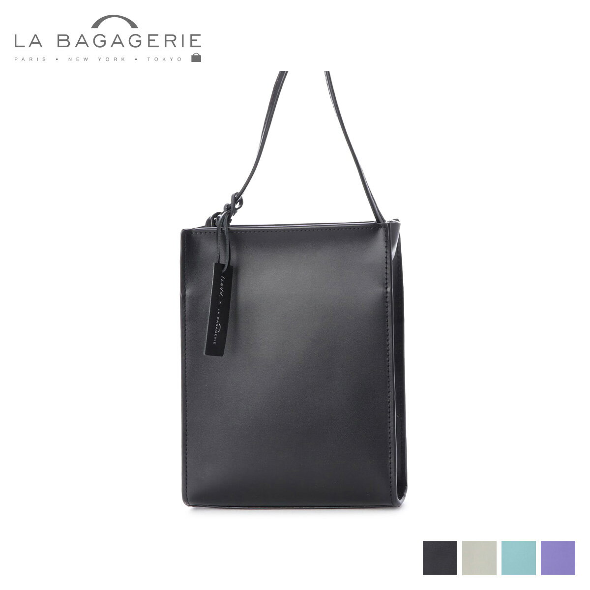 Rakuten - LA BAGAGERIE ILENN. ラ バガジェリー イレン バッグ ショルダーバッグ レディース コラボ LEATHER MINI SHOULDER ブラック グレージュ ブルー パープル 黒 B92-07-01 母の日