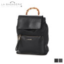 LA BAGAGERIE ラ バガジェリー バッグ リュック バックパック レディース BAMBOO RUCKSACK ブラック ブラウン 黒 B92-12-01 母の日