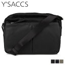 【最大1000円OFFクーポン配布中】 Y’SACCS イザック ショルダーバッグ バッグ レディース 撥水 NYLON COWHIDE SHOULDER BAG M ブラック..