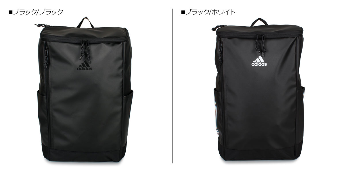 adidas アディダス リュック バッグ バックパック メンズ レディース 30L スクエア ボックス 大容量 通勤 通学 撥水 ブラック 黒 67103