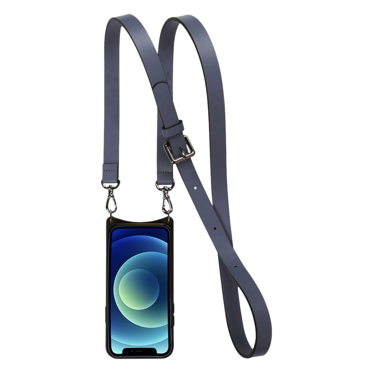 バンドリヤー BANDOLIER iPhone12 mini ケース スマホ 携帯 ショルダー アイフォン ヘイリー サイド スロット ブルー スモーク メンズ レディース HAILEY SIDE SLOT BLUE SMOKE ブルー 14HADPLS