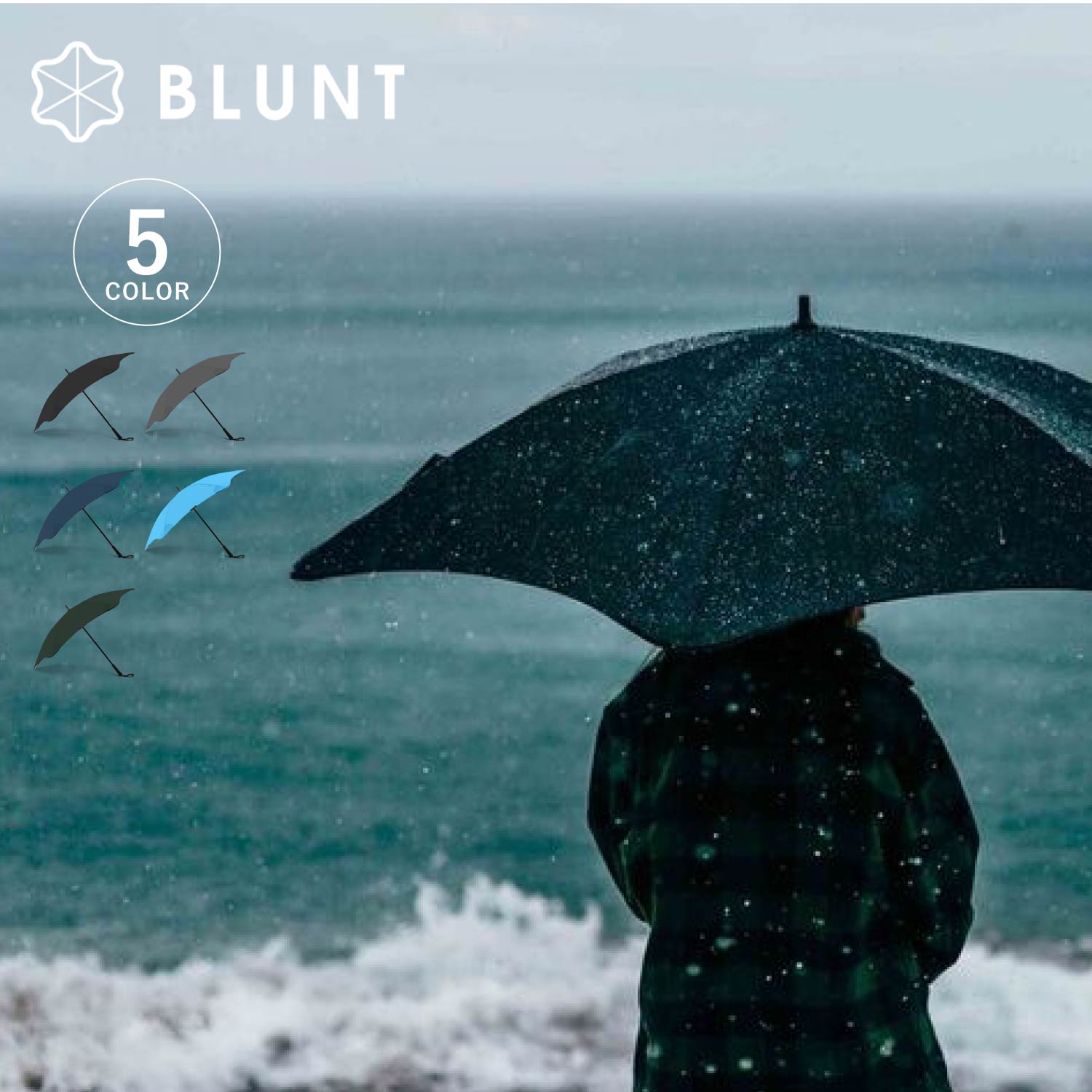 ブラント 折りたたみ傘 メンズ 【最大1000円OFFクーポン配布中】 ブラント BLUNT 長傘 雨傘 65cm クラシック CLASSIC メンズ レディース 軽量 耐風 ブラック チャコール ネイビー ブルー グリーン 黒 母の日