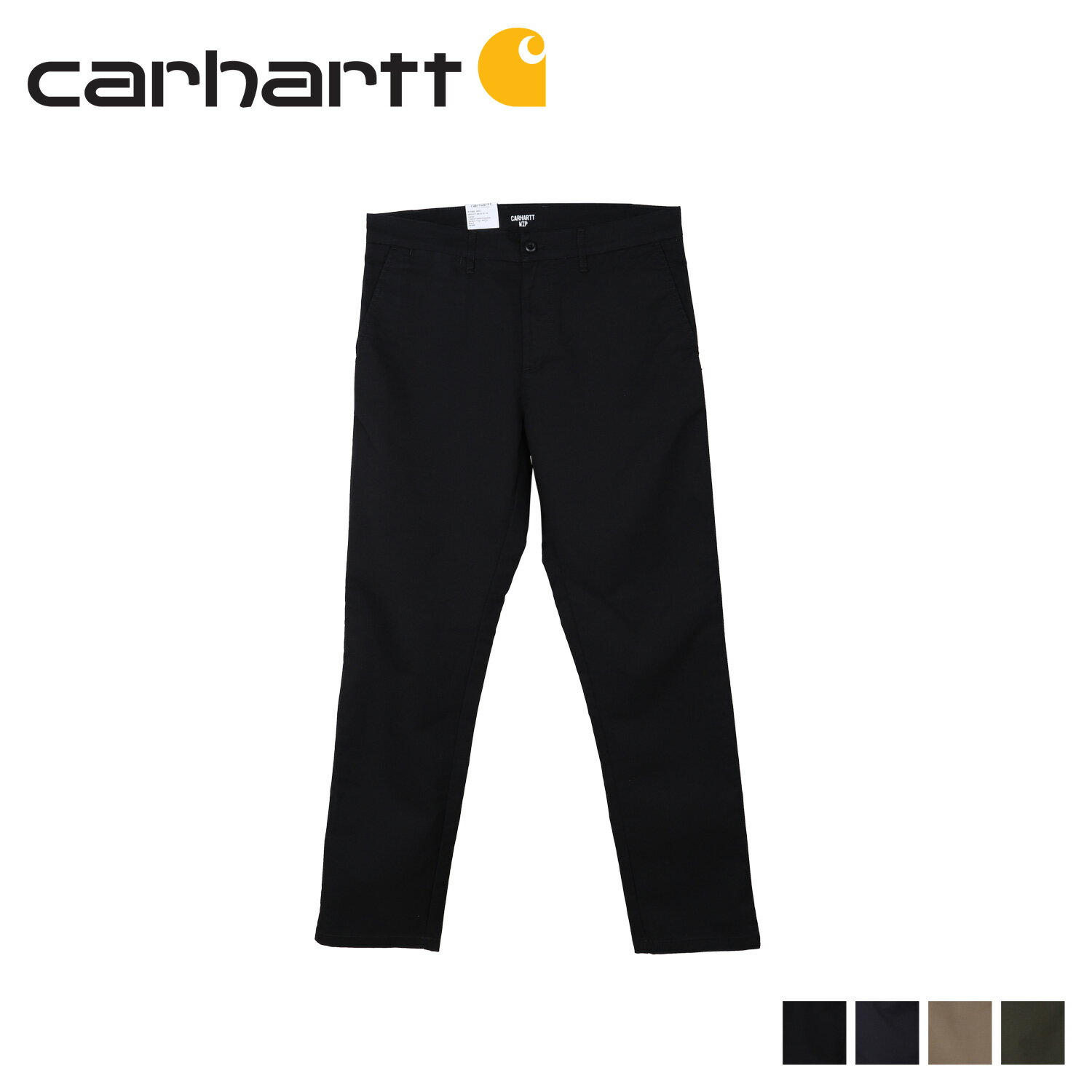  carhartt WIP カーハート パンツ メンズ チノパン ゆったり JOHNSON PANT ブラック ダーク ネイビー ベージュ ダーク ブラウン 黒 I017985