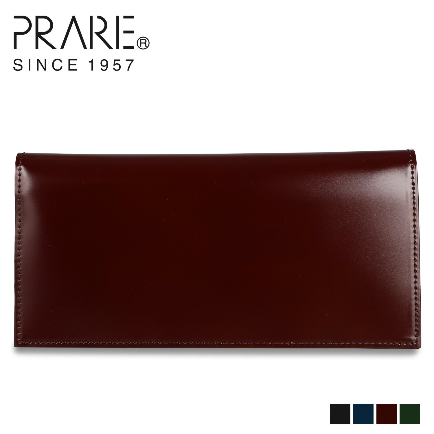 �ں���1000��OFF�����ݥ�ȯ����� PRAIRIE �ץ�꡼ Ĺ���� ��� �ܳ� �����ɥХ� CORDOVAN1957 �֥�å� �ͥ��ӡ� ������ �֥饦...