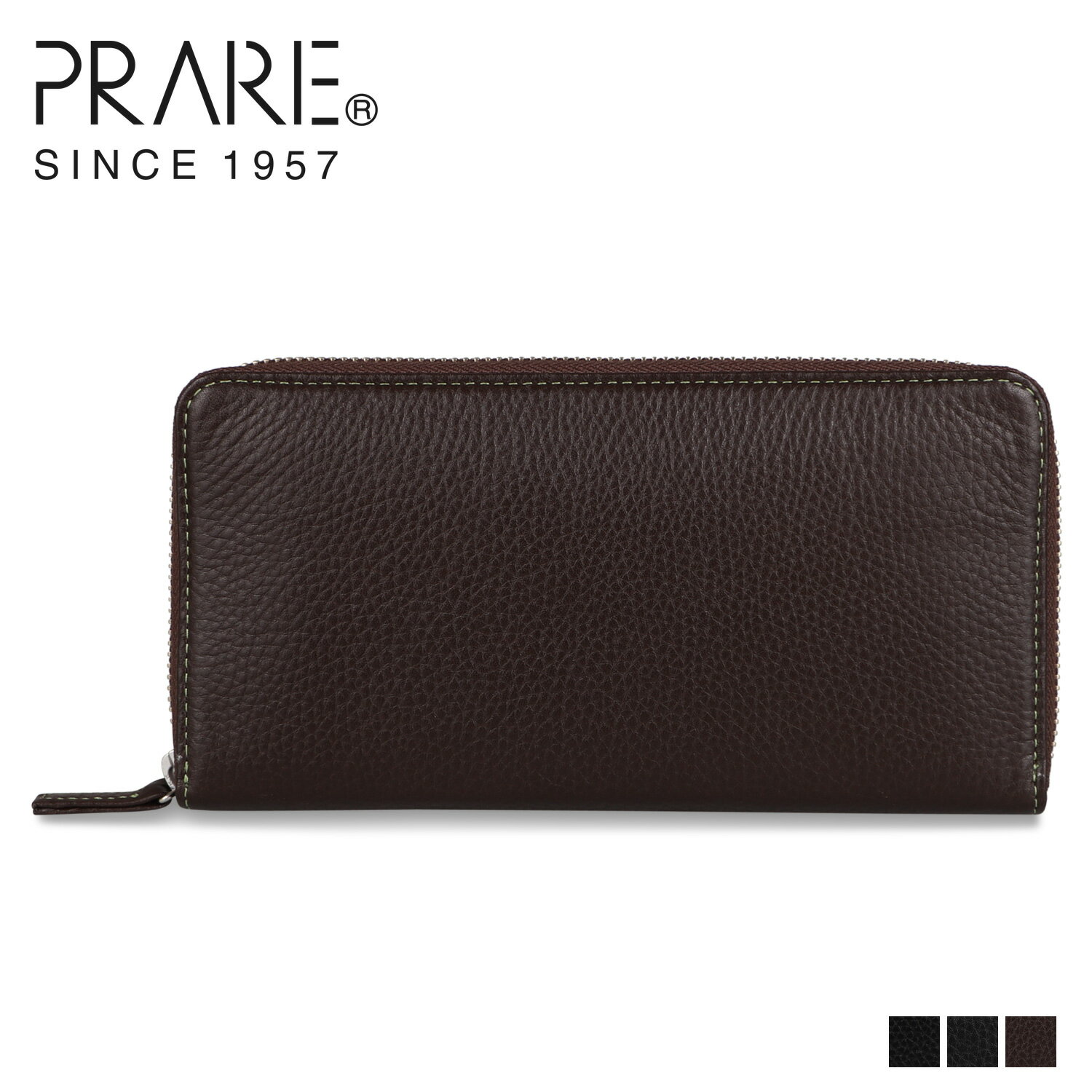 Rakuten - PRAIRIE プレリー 長財布 メンズ 本革 ラウンドファスナー ニュー ピープル NEW PEOPLE ブラック ブラウン 黒 NP15012
