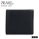 ブランド二つ折り革財布（メンズ） 【最大1000円OFFクーポン配布中】 PRAIRIE プレリー 二つ折り財布 メンズ 本革 イタリアンディア ITALIANDEERSKIN ブラック ネイビー ブラウン 黒 NP17112