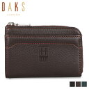 ダックス DAKS 財布 小銭入れ コインケース メンズ L字ファスナー COIN CASE ブラック ダーク ブラウン グリーン 黒 DP20770