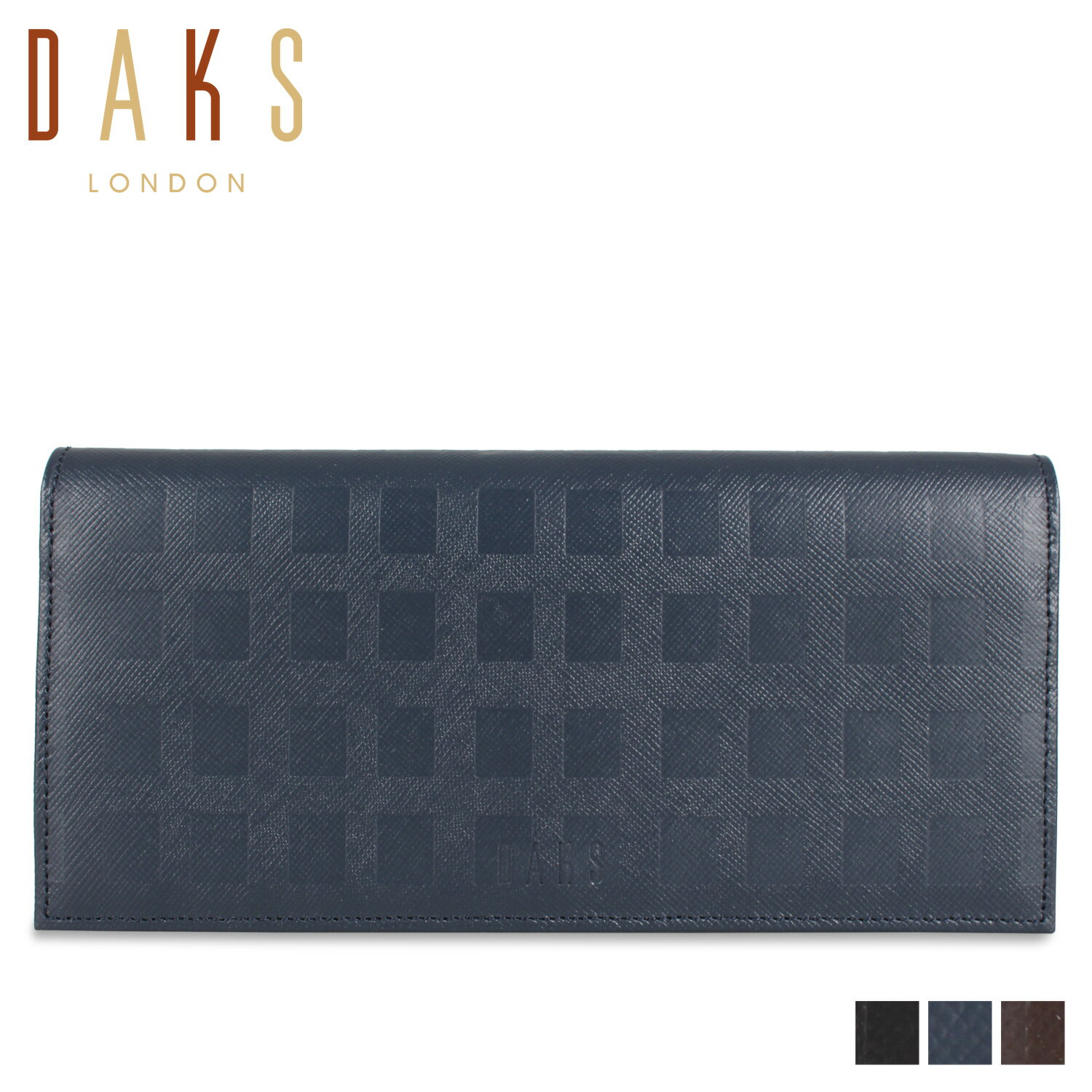 樂天商城 - ダックス DAKS 長財布 メンズ WALLET ブラック ネイビー ブラウン 黒 DP25016