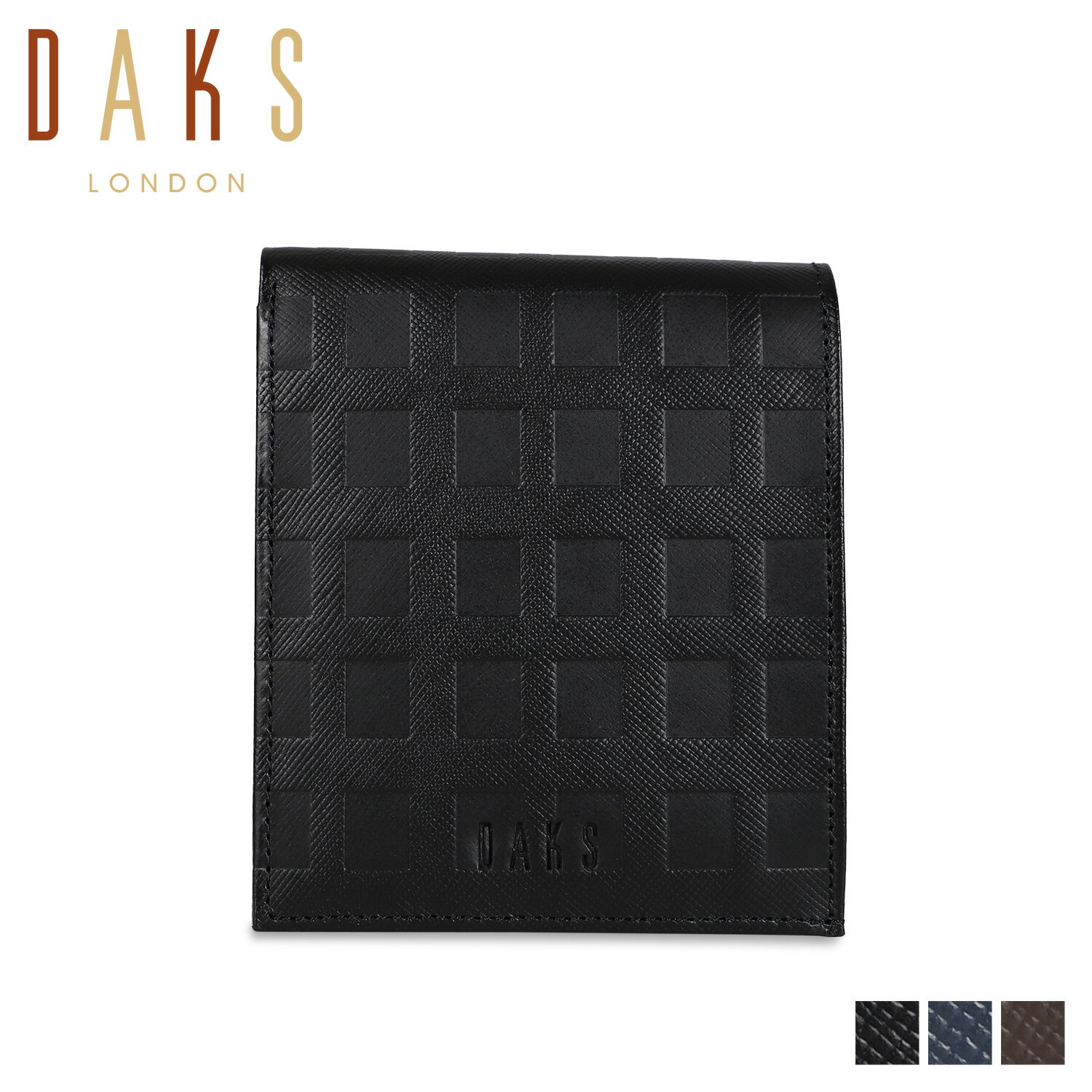Other - ダックス DAKS 二つ折り財布 メンズ WALLET ブラック ネイビー ブラウン 黒 DP25114