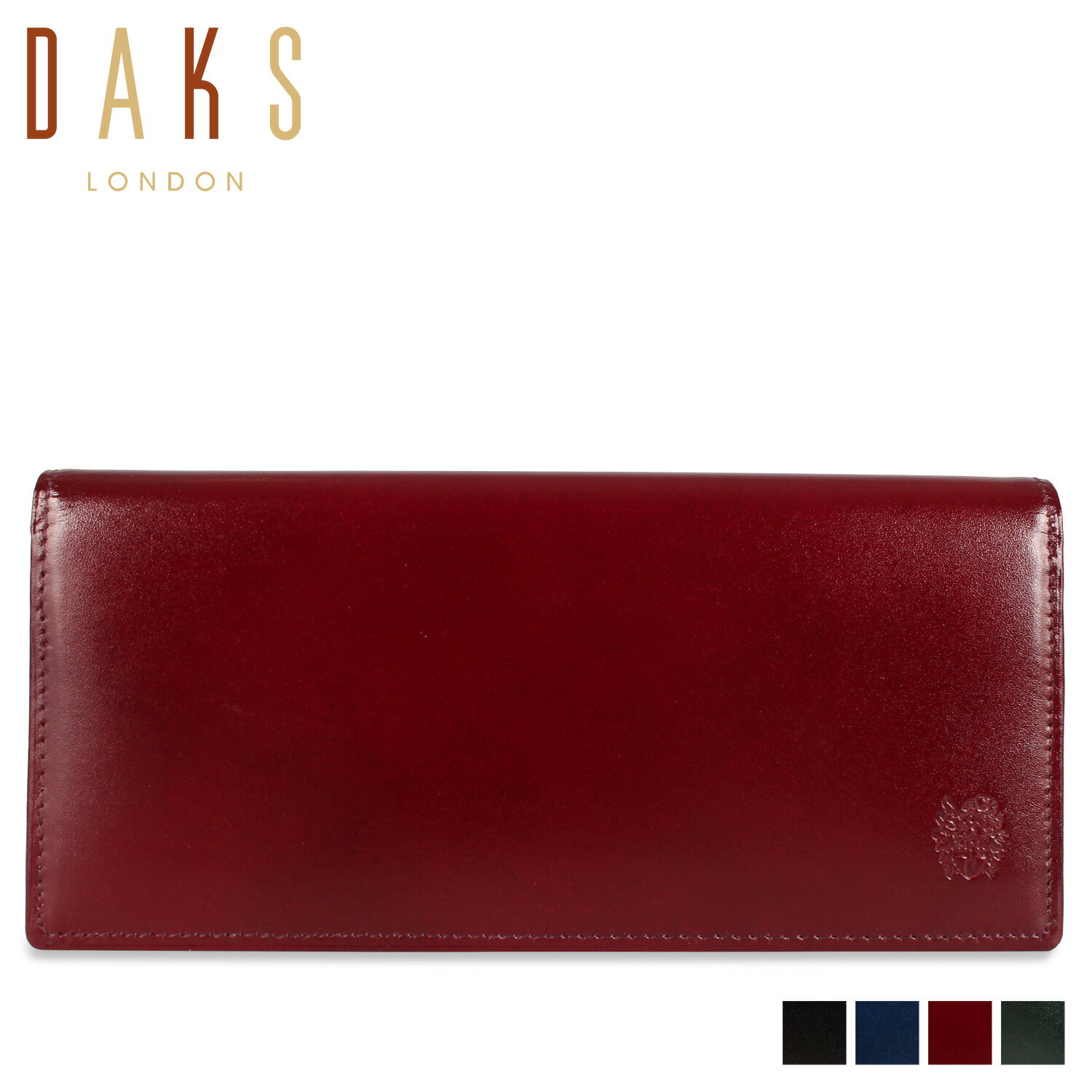 ダックス DAKS 長財布 メンズ 本革 LONG WALLET ブラック ネイビー ワイン レッド グリーン 黒 DP38120